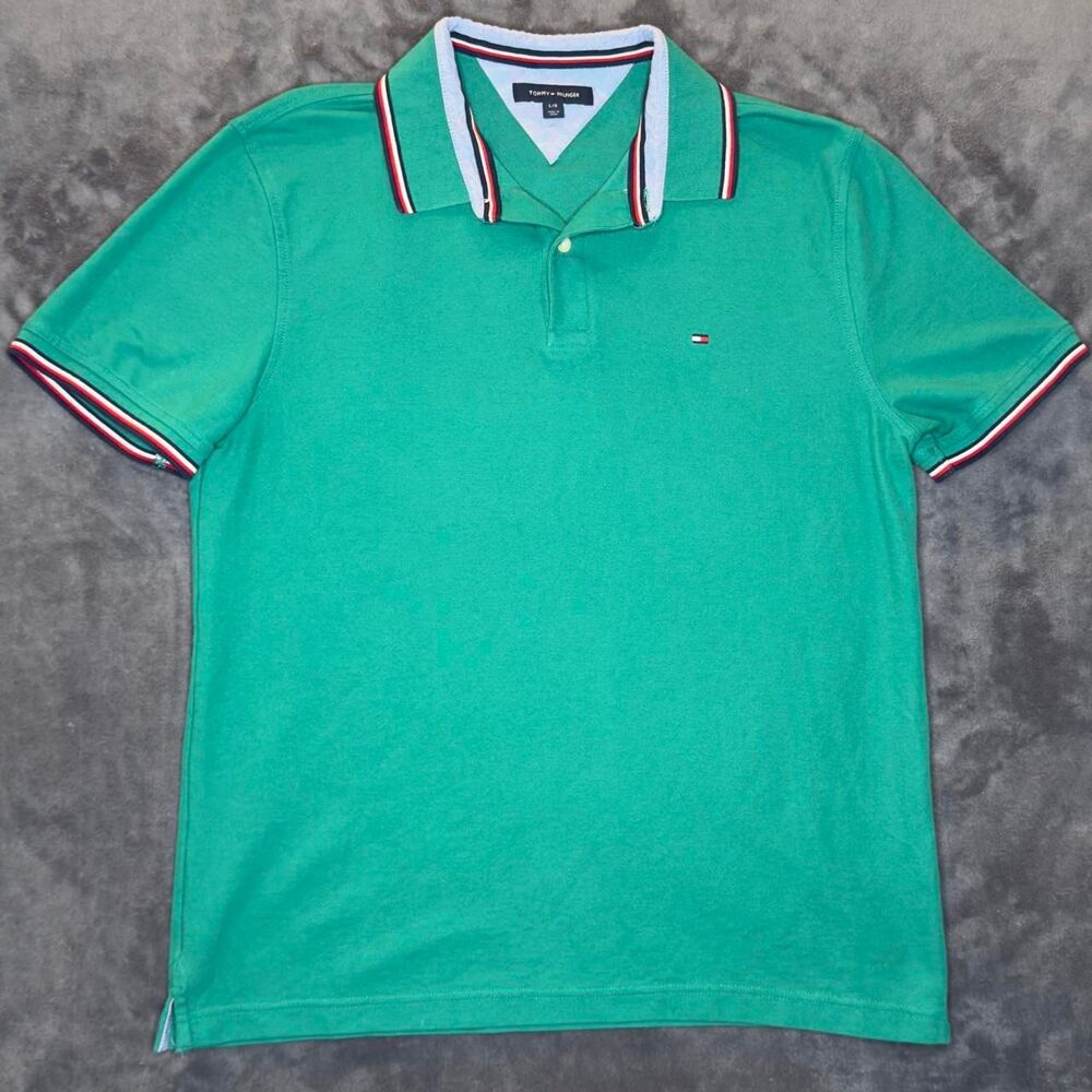 Tommy-hilfiger Men's Green Polo-shirts